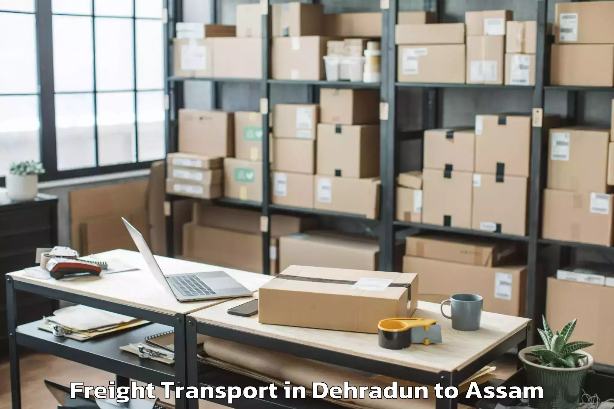 Affordable Dehradun to Rangapara Freight Transport